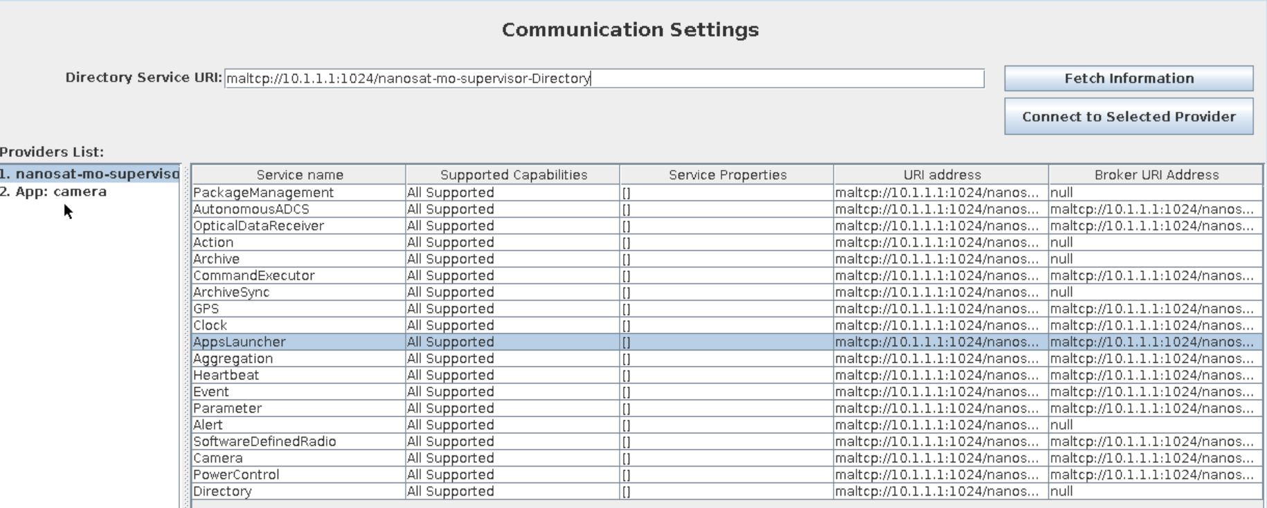 Nanosat Services